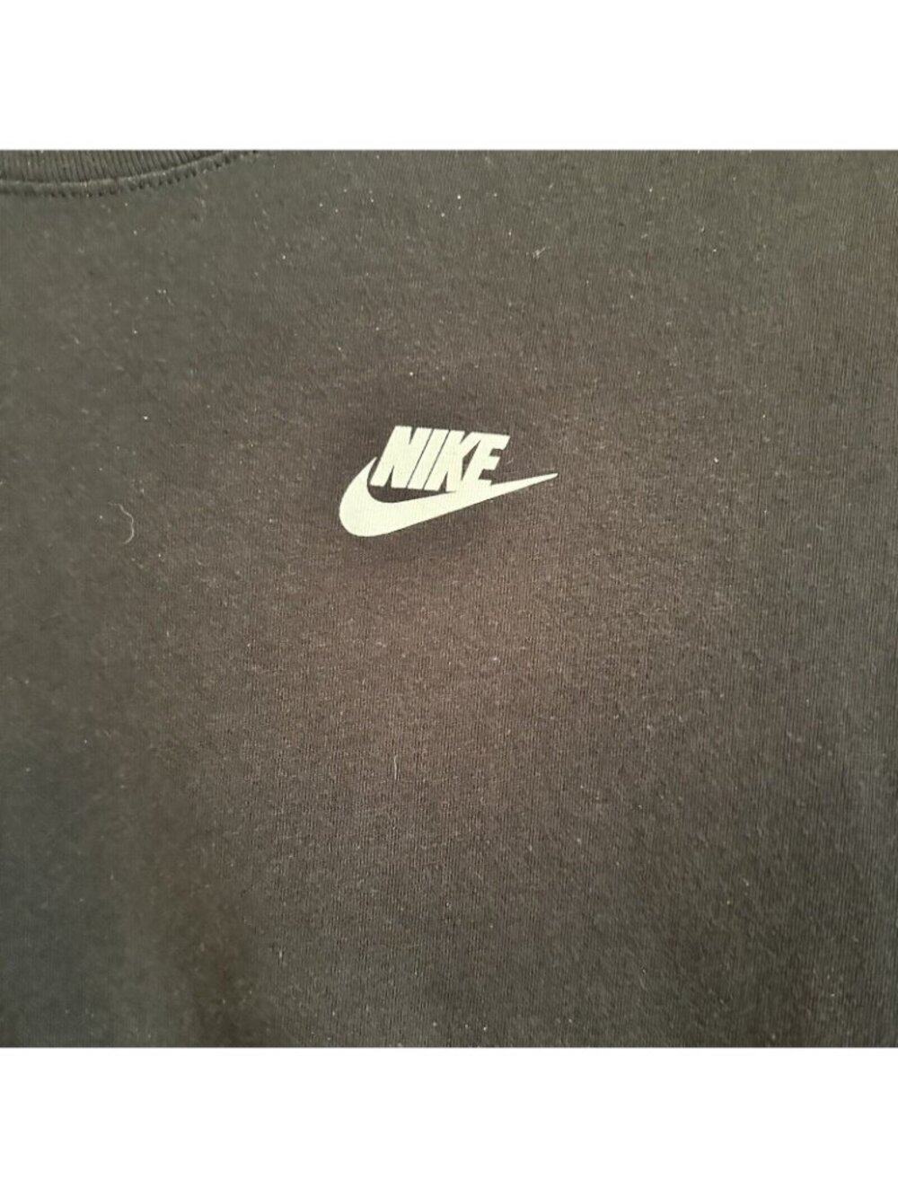 The Nike Tee Men's Dri-Fit Athletic Cut Black Short-Sleeved Shirt SZ L Jogging - Picture 4 of 10